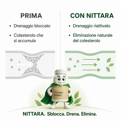 Nittara™ - Capsule per il Drenaggio Linfatico · Trasformazione totale in 60 giorni